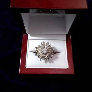 Vintage Starburst 18k Esposito Ring